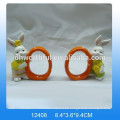 Handpainting rabbit design ceramic Easter egg cup